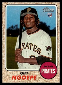 2017 Topps Heritage Gift Ngoepe   Rookie 519 Pittsburgh Pirates