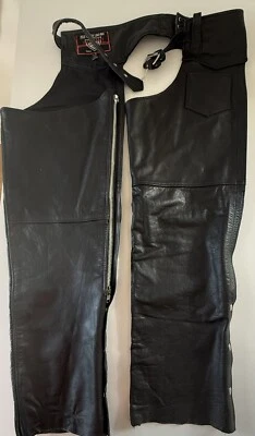 GENUINE LEATHER MEN'S CHAPS SIZE XXL - Image 1 of 4