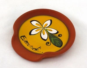 Eumundi Clayworks Hand Made Terracotta Frangipani Trinket Pin Dish Australia - Picture 1 of 8