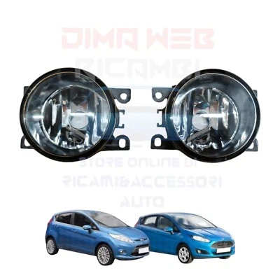 COPPIA FENDINEBBIA ANTERIORE FARETTI FARI DX SX FORD FIESTA MK VI DAL 2008 - Immagine 1 di 3