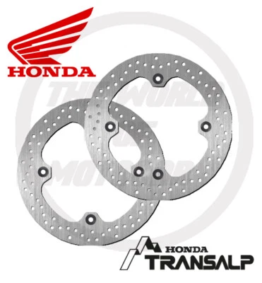 KIT/DISCHI HONDA TRANSALP/650 2000 2007 COPPIA DISCHI ANTERIORE X MOTO 650 HONDA - Immagine 1 di 3