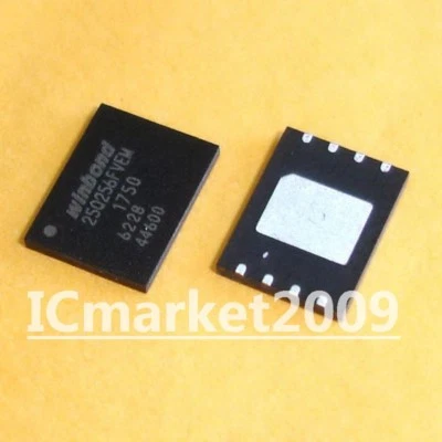 ICMARKET2009 2 PCS W25Q256FVEIM WSON-8 25Q256FVEM W25Q256FVEIG 256M-Bit Serial Flash Memory