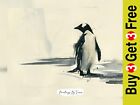 Aquarell Pinguin minimalistischer Druck 5""x7"" auf mattem Papier - arctic grace