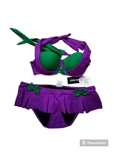 Neu mit Etikett Hot Topic Joker Bikini Badeanzug Medium - Bild 1 von 5