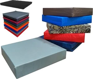 WATERPROOF Chair Cushion Seat Pad OUTDOOR Garden Patio REMOVABLE COVER 4CM Thick - Picture 1 of 18