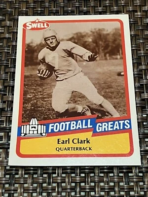 1989 Swell Football. Earl “Dutch” Clark. #4. Detroit Lions.                 0350 - Image 1 of 2