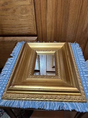 Small Gilt Gold Wall Mirror 13x11” - image 1 of 4