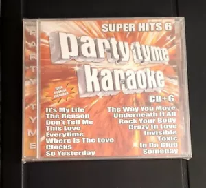 Party Tyme Karaoke CD : Super Hits 6 pop & hip hop time CD-G - Foto 1 di 2