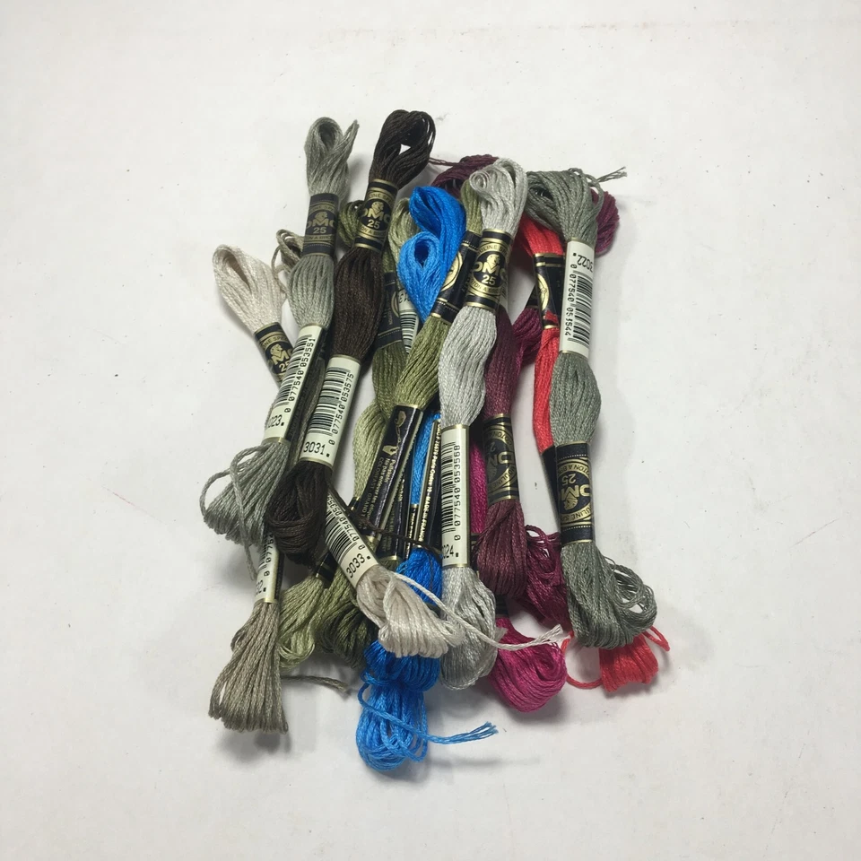 DMC Floss Lot Embroidery Thread Skeins 15 Set No Duplicates - Image 1 of 1