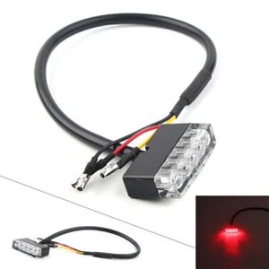 Universal Motorcycle Red 12V LED License Number Plate Holder Light - Picture 1 of 9