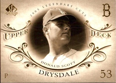 2005 Upper Deck SP Legendary Cuts #18 Don Drysdale LOS ANGELES DODGERS BROOKLYN - Image 1 of 2