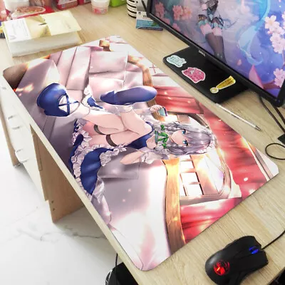 Touhou Izayoi Sakuya Anime Desk Mouse Pad Mat Large Keyboard Mat 40X70cm T4 • 29.80£