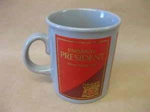 Vintage Embassy Cigarettes Mug ~ President ~ Ceramic Tea Coffee Mug~ Advertising - Picture 1 of 8