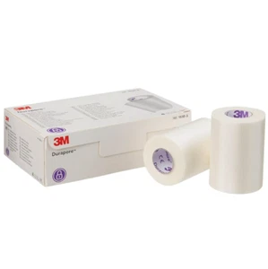 3M Durapore Silk Paper Surgical Tape (1538-3), 3" x 10 Yards - Box of 4 Rolls - Picture 1 of 6