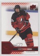 2022 Upper Deck Team Canada Juniors Men's U-18 Red Foil Matthew Wood #30