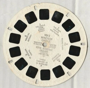 VIEWMASTER REEL: 1013 WINDSOR CASTLE ROYAL RESIDENCE ENGLAND - Imagen 1 de 2