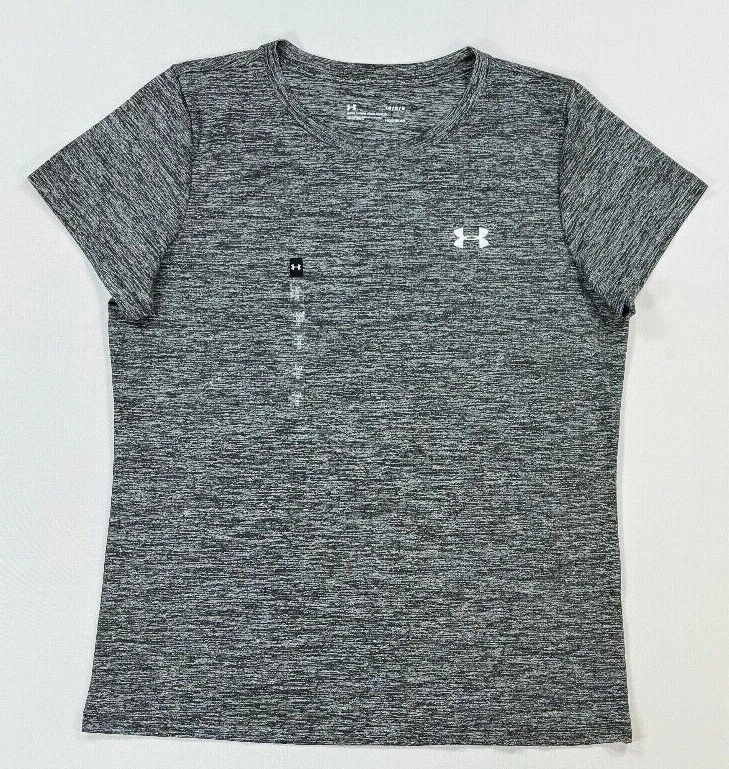 Women's Under Armour UA Scoop Neck Loose Fit Short Sleeve Polyester Shirt New - Image 1 of 1