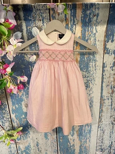 Ralph Lauren Spring/SummerStriped smock Poplin Dress- 18 Months - Picture 1 of 2