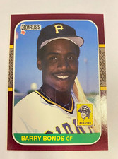 1987 Donruss Opening Day Barry Bonds Correct Image #163 Pittsburgh Pirates