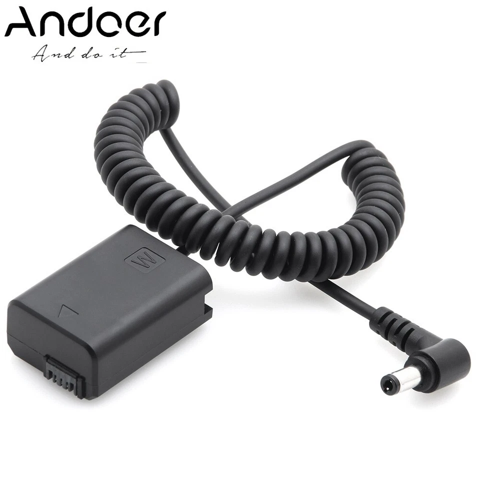 NP-FW50 Dummy Battery DC Coupler For SONY A7 A7II A7R A7S A7SII A6000 A5000 D9A1 - Image 1 of 4