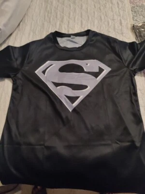 Camisa Superman Niño Talla M Negra Foto 1 de 4