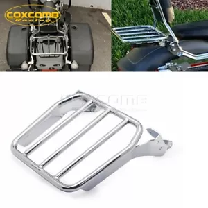 Motorcycle Sissy Bar Luggage Rack for Harley Softail Deluxe Street Bob 2018-2021 - Imagen 1 de 9