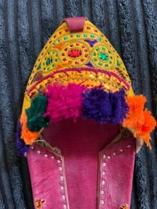 Neu handgefertigtes und handbesticktes Punjabi Khusa aus Leder - Bild 1 von 2
