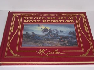 easton press Signed THE CIVIL WAR ART OF MORT KUNSTLER - Picture 1 of 4