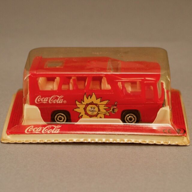 Kit 2 Brinquedo Miniatura Ônibus Coca Cola e Pepsi Coleções