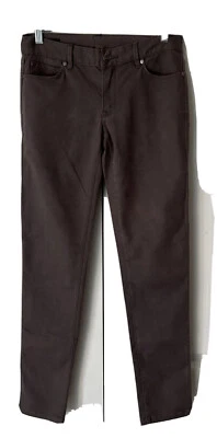 Nuevo $128 Club Monaco 28x30 Gris Taupe Ajustado Algodón Elástico Frente Plano Jeans U6 Foto 1 de 4