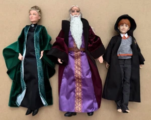 SET Mattel HARRY POTTER World Puppen Ron Weasley, Dumbledore und McGonagall - Bild 1 von 6