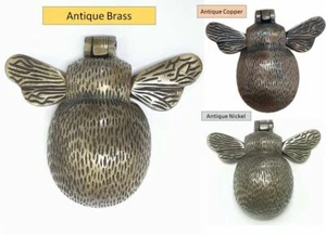 SOLID BRASS BUMBLE BEE DOOR KNOCKER, MATERIAL, VARIOUS FINISHES GIFT - Picture 1 of 11