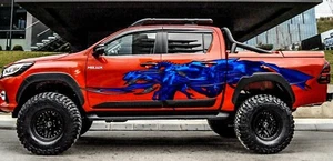 Full Color Car Side Graphics, Dragons 3D Car Vinyl, Dragon Car Side Graphics - Bild 1 von 12