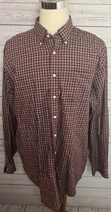 L.L. Bean Herren kariert Langarm Knopfleiste Shirt faltenfest Gr. XL groß - Bild 1 von 5