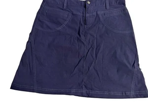 Athleta Womens Navy Blue Skort 12T Cotton Blend Casual Golf/Activewear - Picture 1 of 4