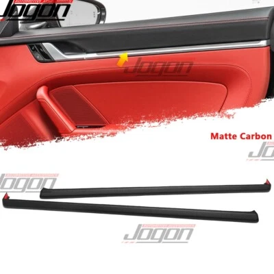 Dry Carbon Door Panel Handle Cover Strip For Porsche 911 992 GT3 Carrera T 4S RS - Image 1 of 4
