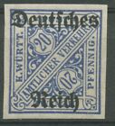German Reich trademark 1920 untoothed D 60 Y U mint tested