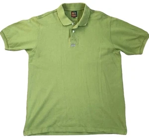 LA MARTINA Polo Shirt Green Centre Logo Men's Large Relaxed - Picture 1 of 6