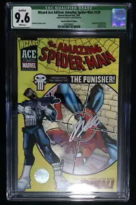 Wizard Ace Amazing SPIDER MAN 129 CGC 9.6 signed by Humberto Ramos 1st Punisher - Picture 1 of 4