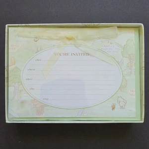 Disney Target Classic Pooh 10 Invitations w/ Envelopes in Box Hundred Acre Wood - Picture 1 of 6