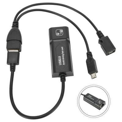 USB OTG and Ethernet Hub/Splitter Cable for Fire 2nd 3rd Gen 10CM/20CM - Image 1 of 4