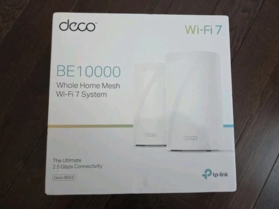 TP-LINK Deco BE63 BE10000 Tri-Band Wi-Fi 7 Mesh Router (2 Pack) - Image 1 of 4