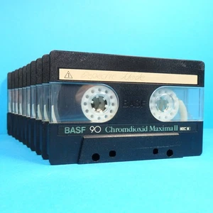🙈 10x BASF Chromdioxid Maxima II 90 * IEC Type 2 * Cassettes Kassetten * 1982 - Bild 1 von 5