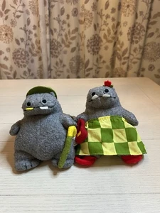 Vintage 1999 Crocodile Creek „Martha & George“ Beanie Stofftier Plüsch Filz 7“ - Bild 1 von 5