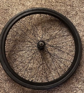 SE Bikes schwarz 36H Vorderrad 24" So Cal gebraucht/lose mit 24" x 2,1-2,4" Schlauch - Bild 1 von 11