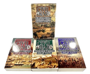 The Civil War A Narrative Complete 3 Volume Box Set Shelby Foote Vintage 1986 - Picture 1 of 17