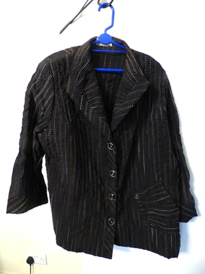 Chaqueta Negra y Beige de Chalou Talla 26 Foto 1 de 4