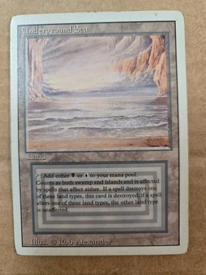 MTG Magic The Gathering LP-MP Revised UNDERGROUND SEA - Image 1 of 2