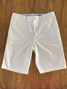 Ralph Lauren Polo Classic Minimalist White Chino Bermuda 100% Cotton Shorts 18 - Picture 1 of 10