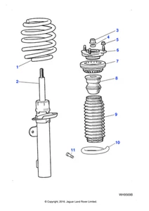 Jaguar Genuine Road Spring Service Part Fits X-Type 2001-2010 Classic C2S15109 - Picture 1 of 8